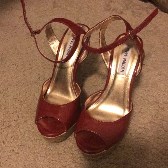 Steve Madden Shoes - 6.5 Red Steve Madden Wedges